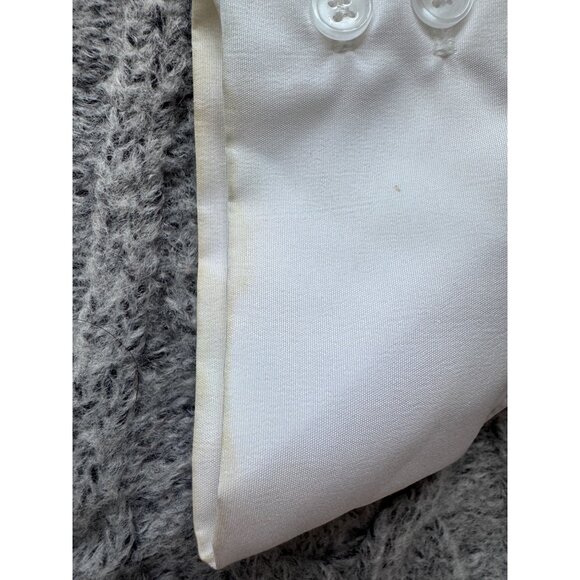 Staccato Gray Cable Knit Sweater W/ White Buttoned Sleeves M - Picture 5 of 9